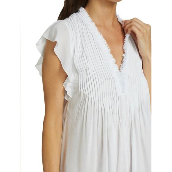 POUPETTE ST BARTH Sasha Mini Dress White Cover-Up Lace XS - Picture 3 of 10